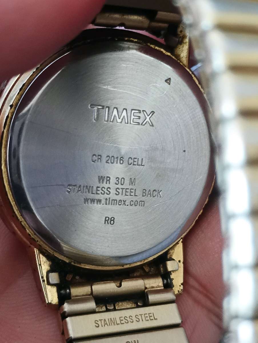 Vintage Timex Watch Men Classic Luxury Gold Tone Stainless S