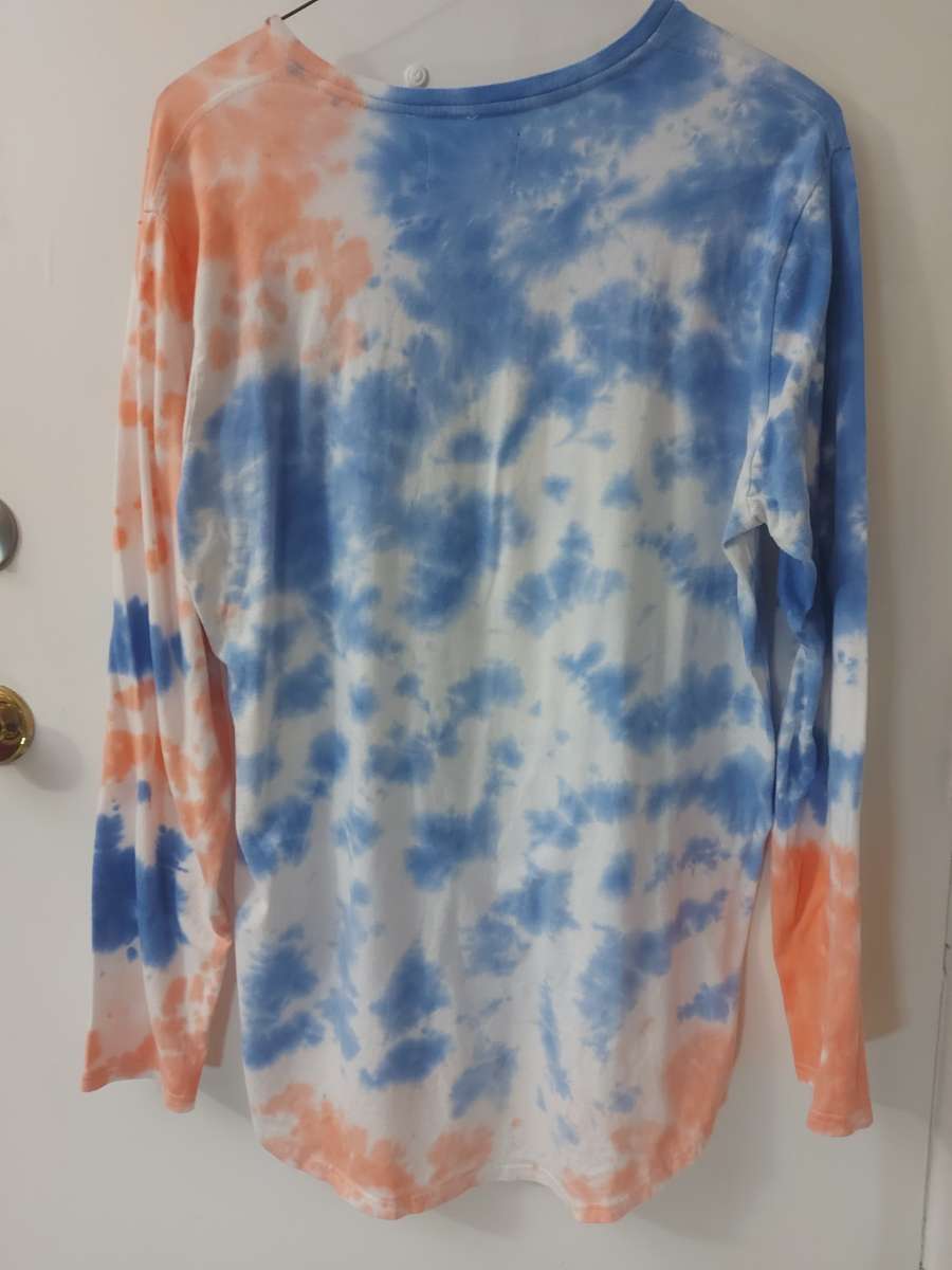 PacSun Scallop Fit Tie Dye Hoodie Size L Beach Casual Surfin
