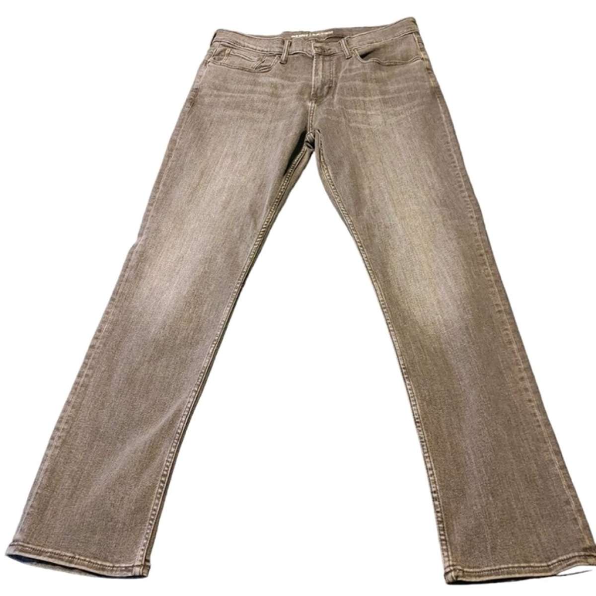 Mens Old Navy Slim Fit Straight Leg Classic Denim Dark Gray