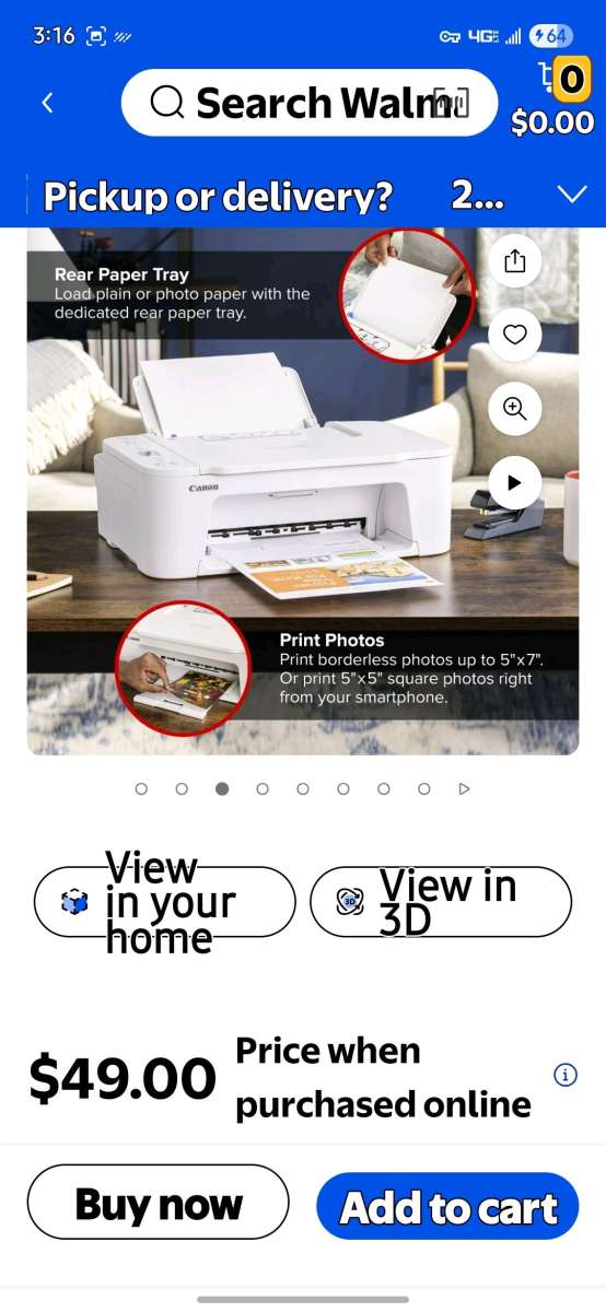Canon PIXMA TS3122 wireless printer