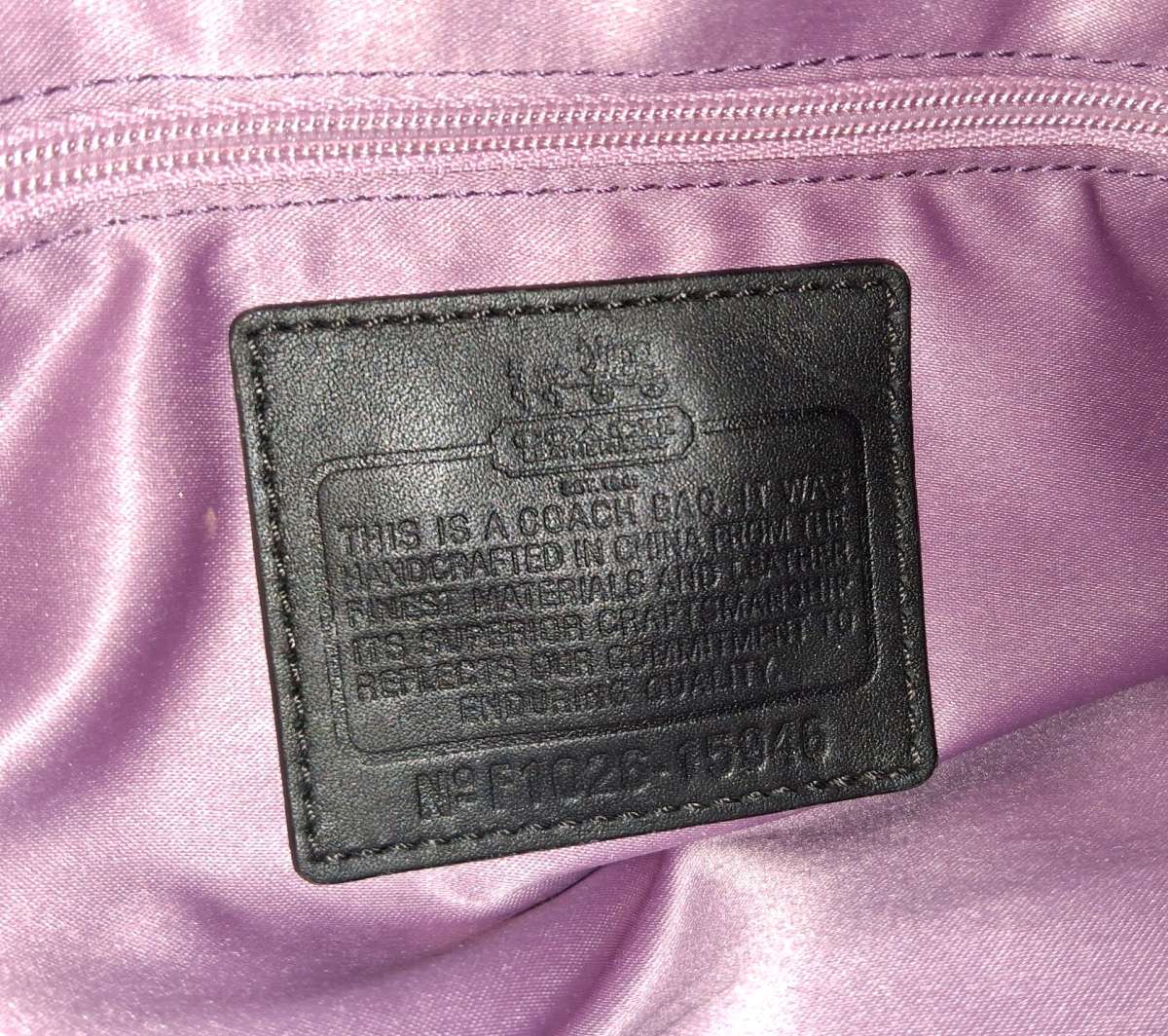 Coach Madison Sophia Sateen Clover Purse Handbag l