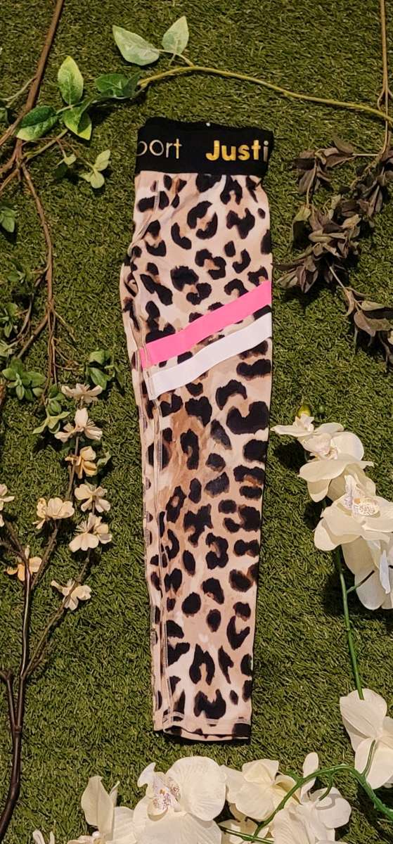 Girls Sport Leopard Print Leggings