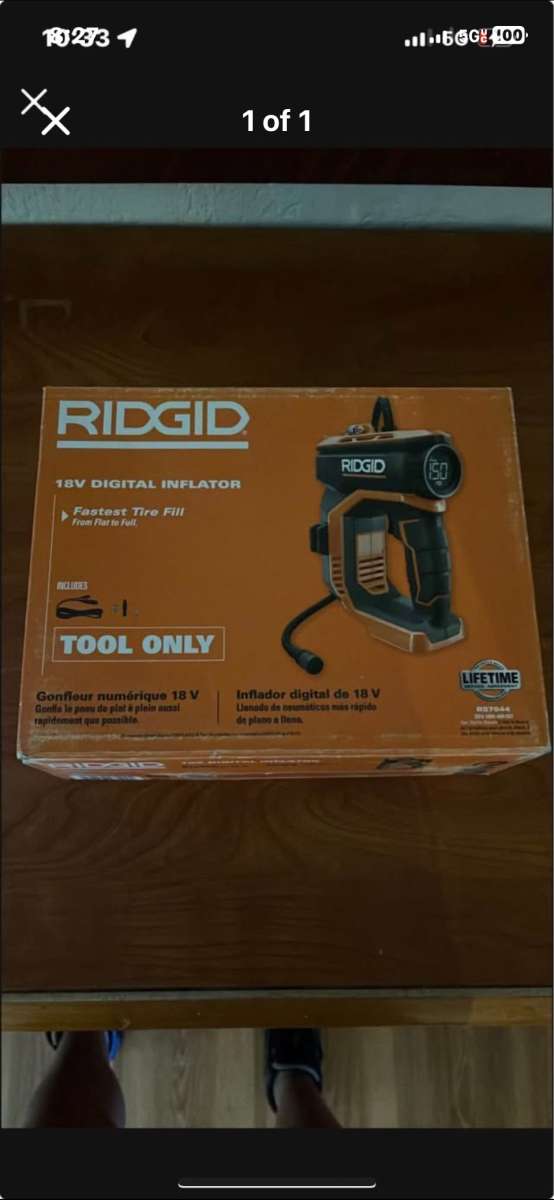 Ridgid 18v digital inflator