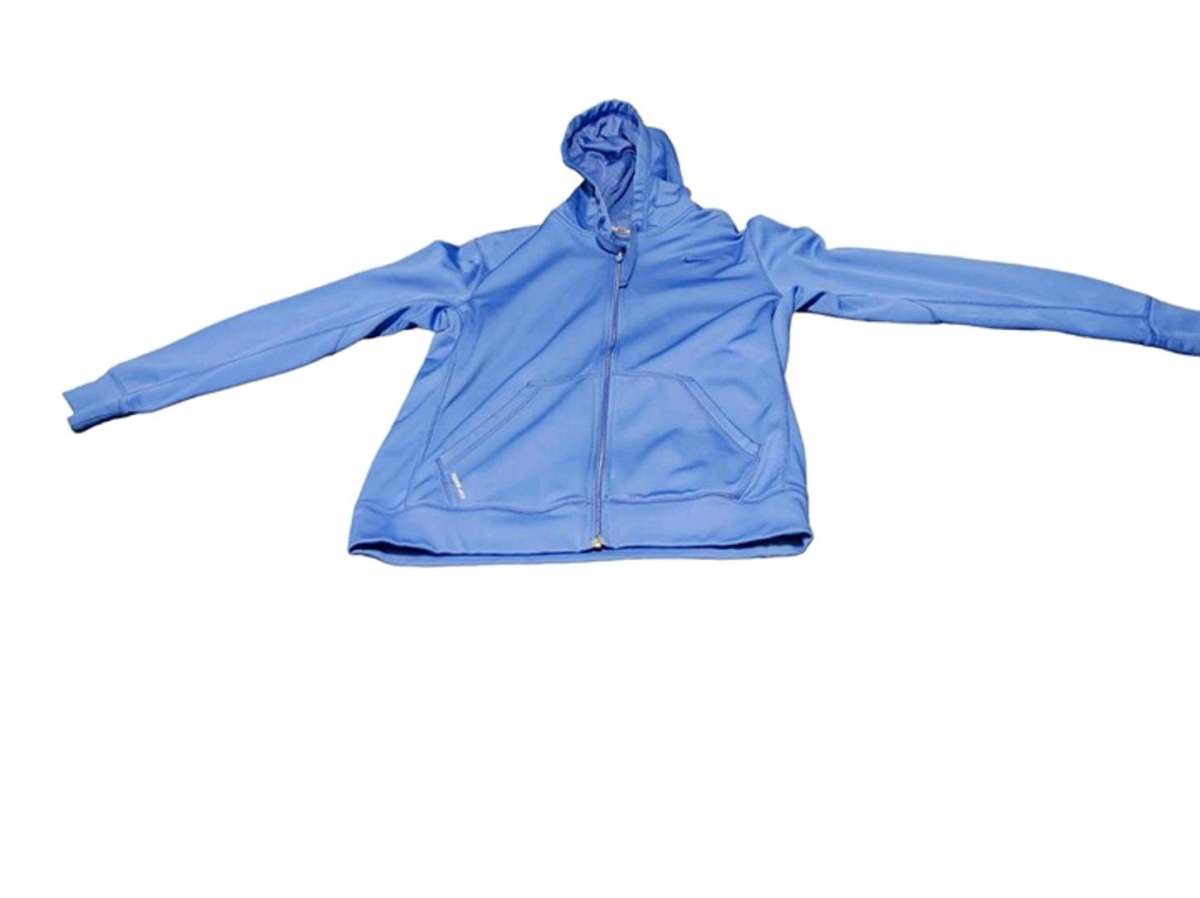 Nike Mens Amway Therma FIT Fleece Hoodie Sz M Blue Full Zip