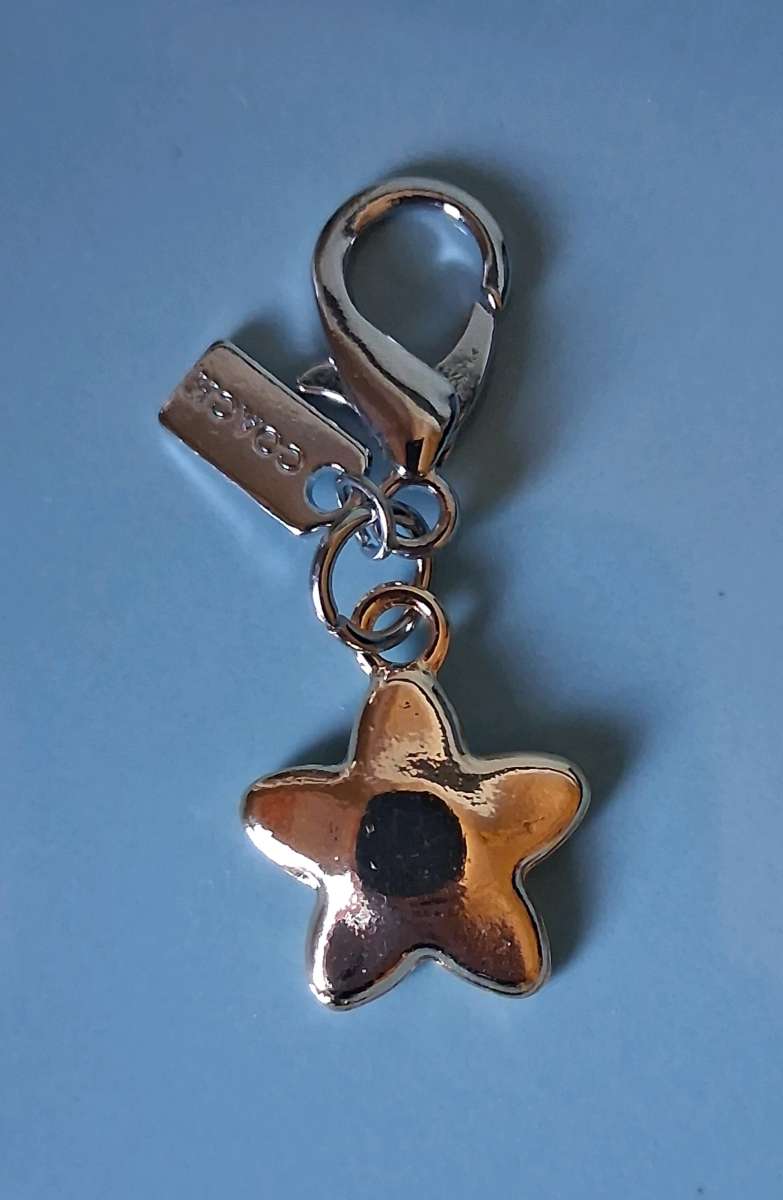 COACH FLOWER BAG CHARM KEYCHAIN OR ZIPPER PULL