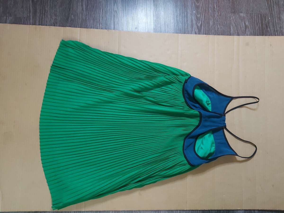 Urban Outfitters Cooperative Pleated GreenBlue Color Block T