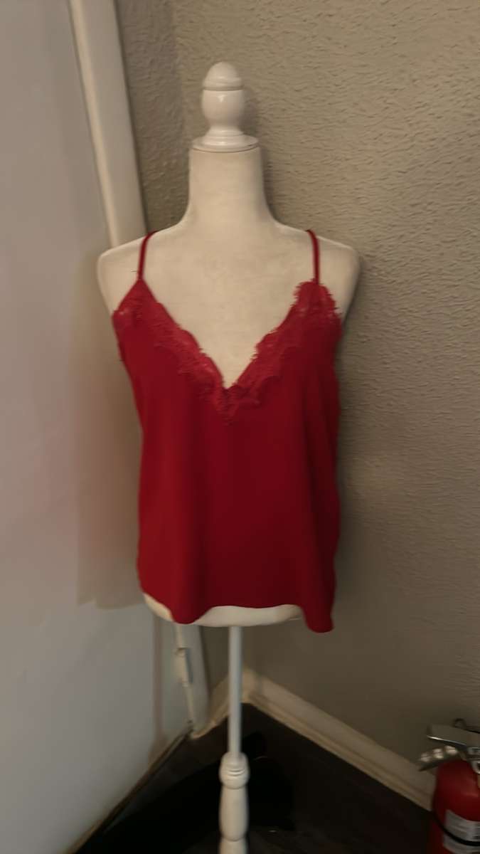 SHEIN Red Camisole Top Size L