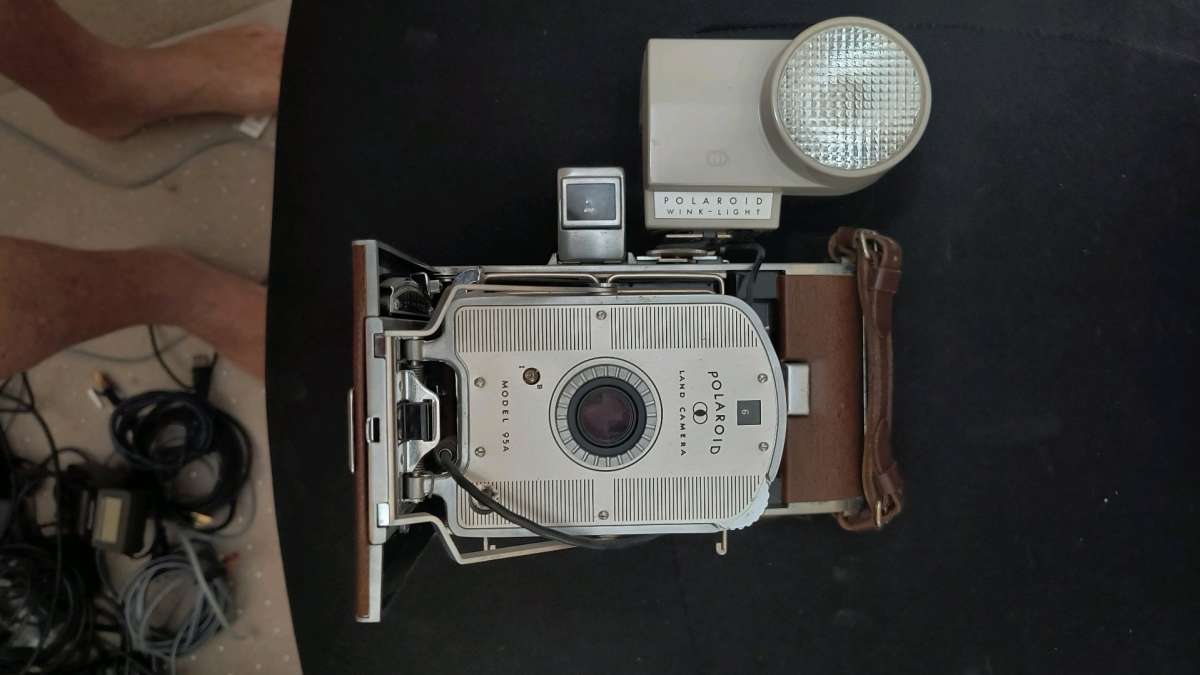 Polaroid land camera and Zeiss IKON