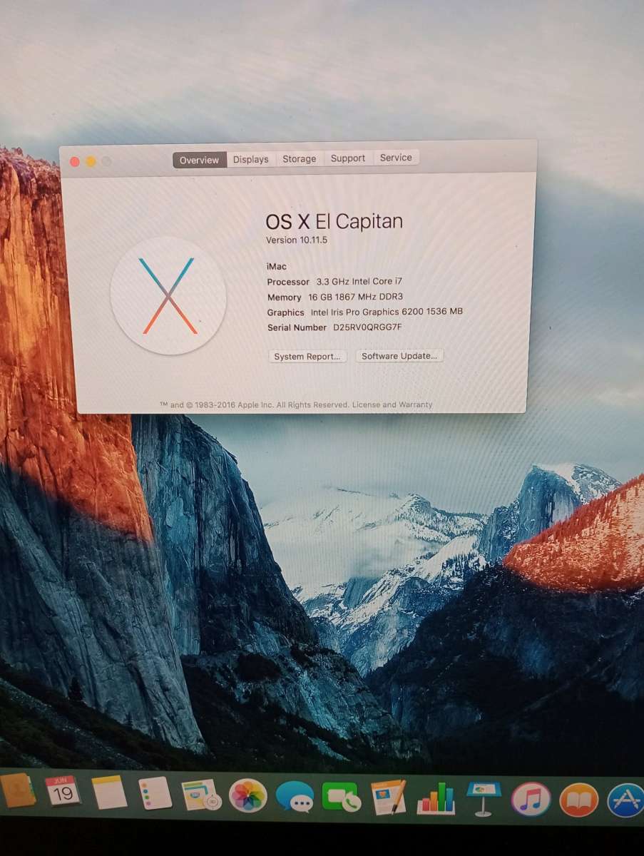 Apple IMac 2012 to 2015