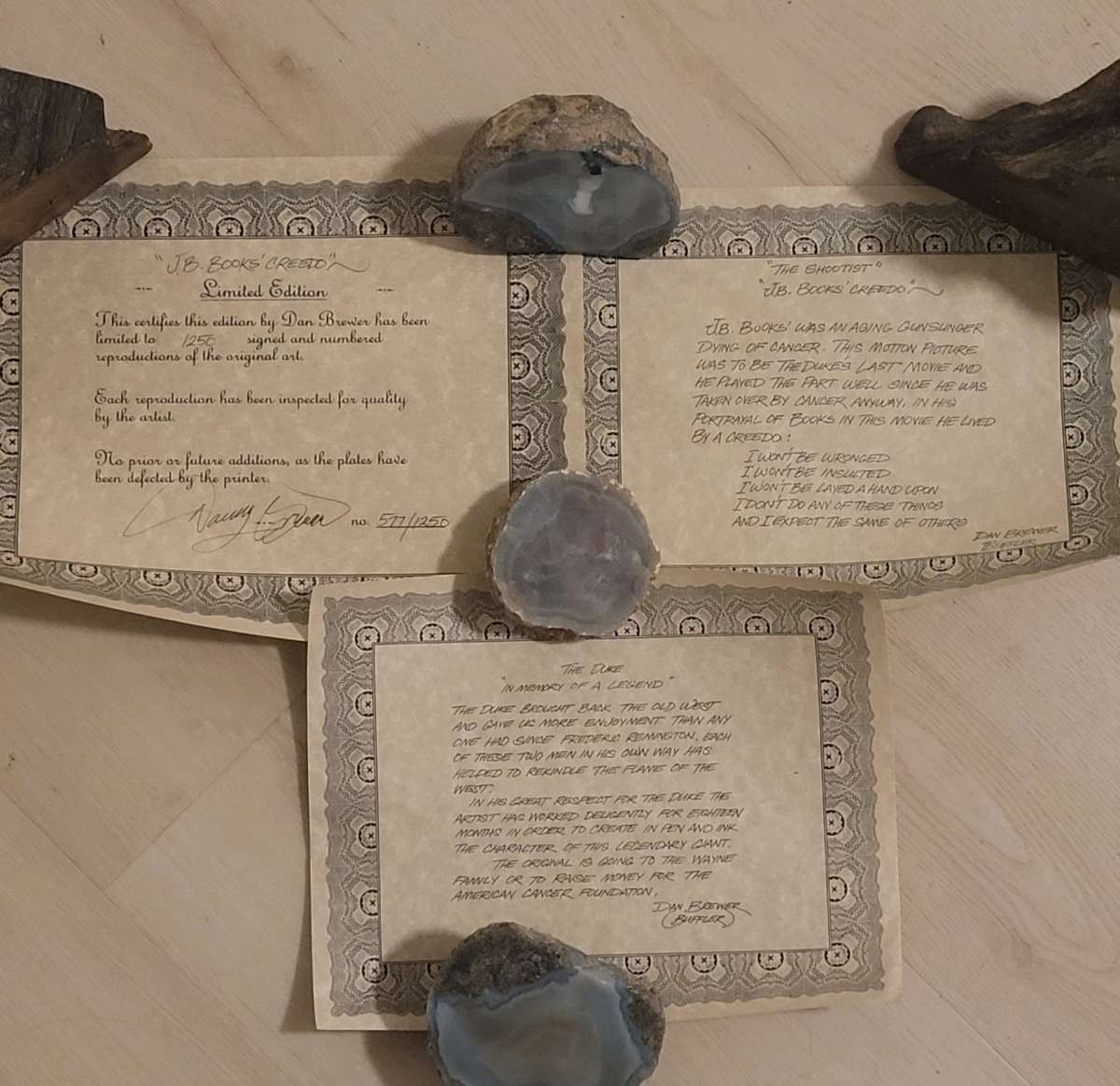 JOHN WAYNE FOUR FACES WEST LITHOGRAPH PRINT BY GIL ORTEGA 19