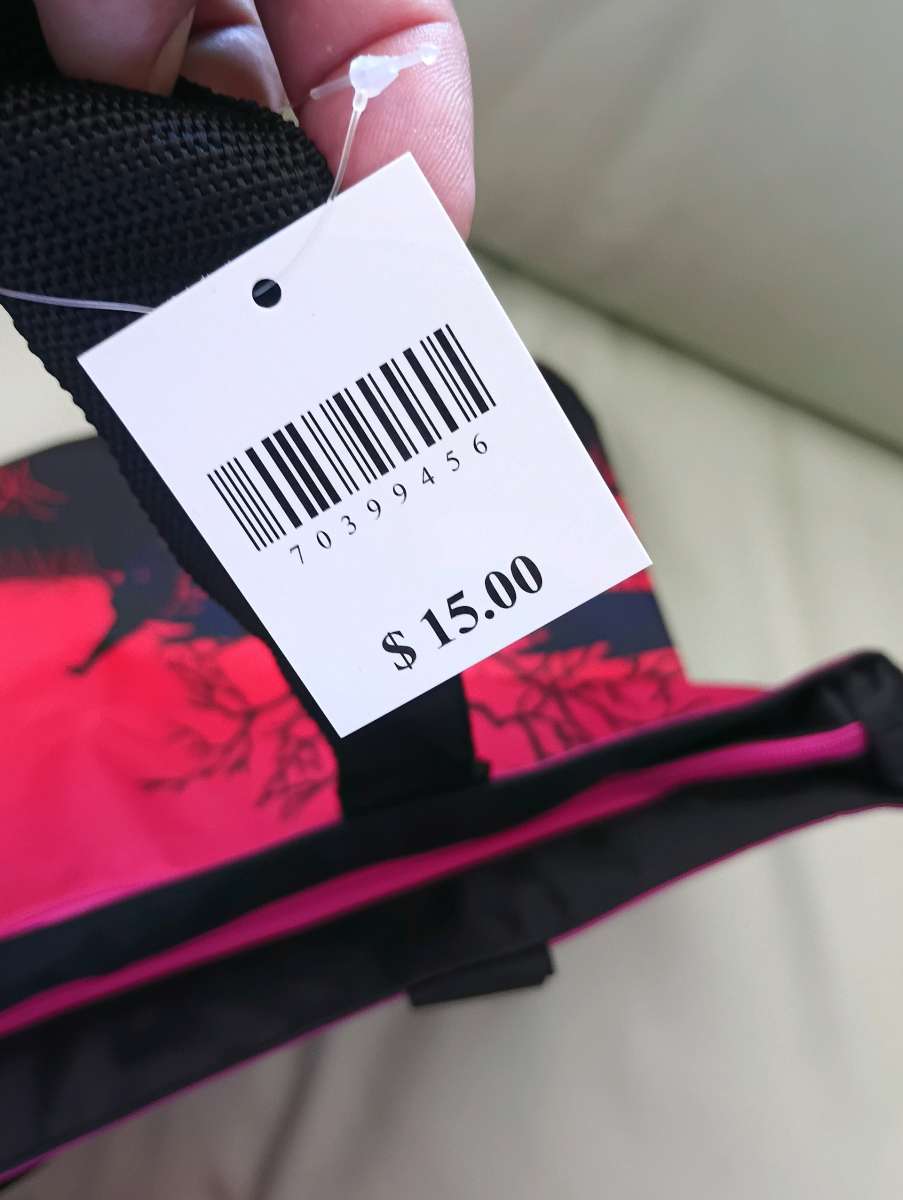 Pink and Black Savanna Scene Tote Bag