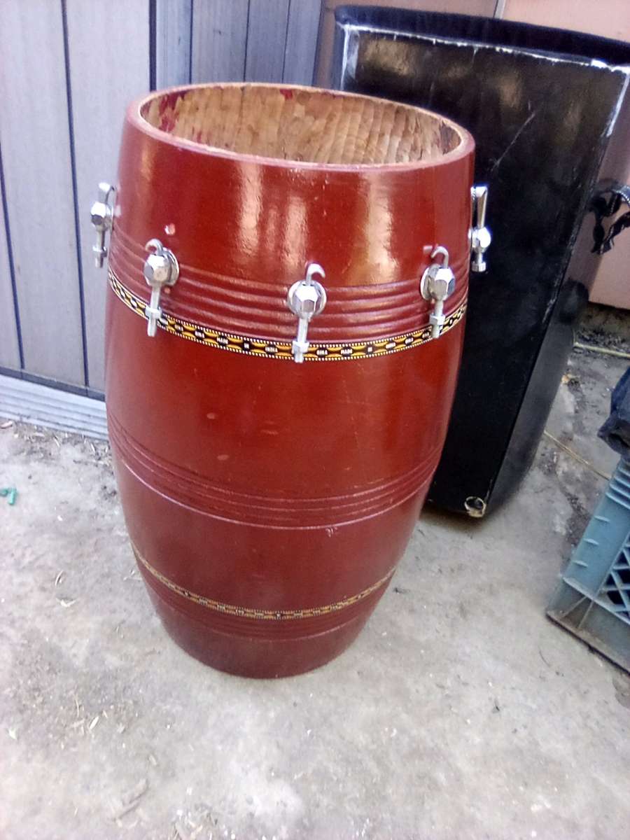 Bina Dholak drum and hard case
