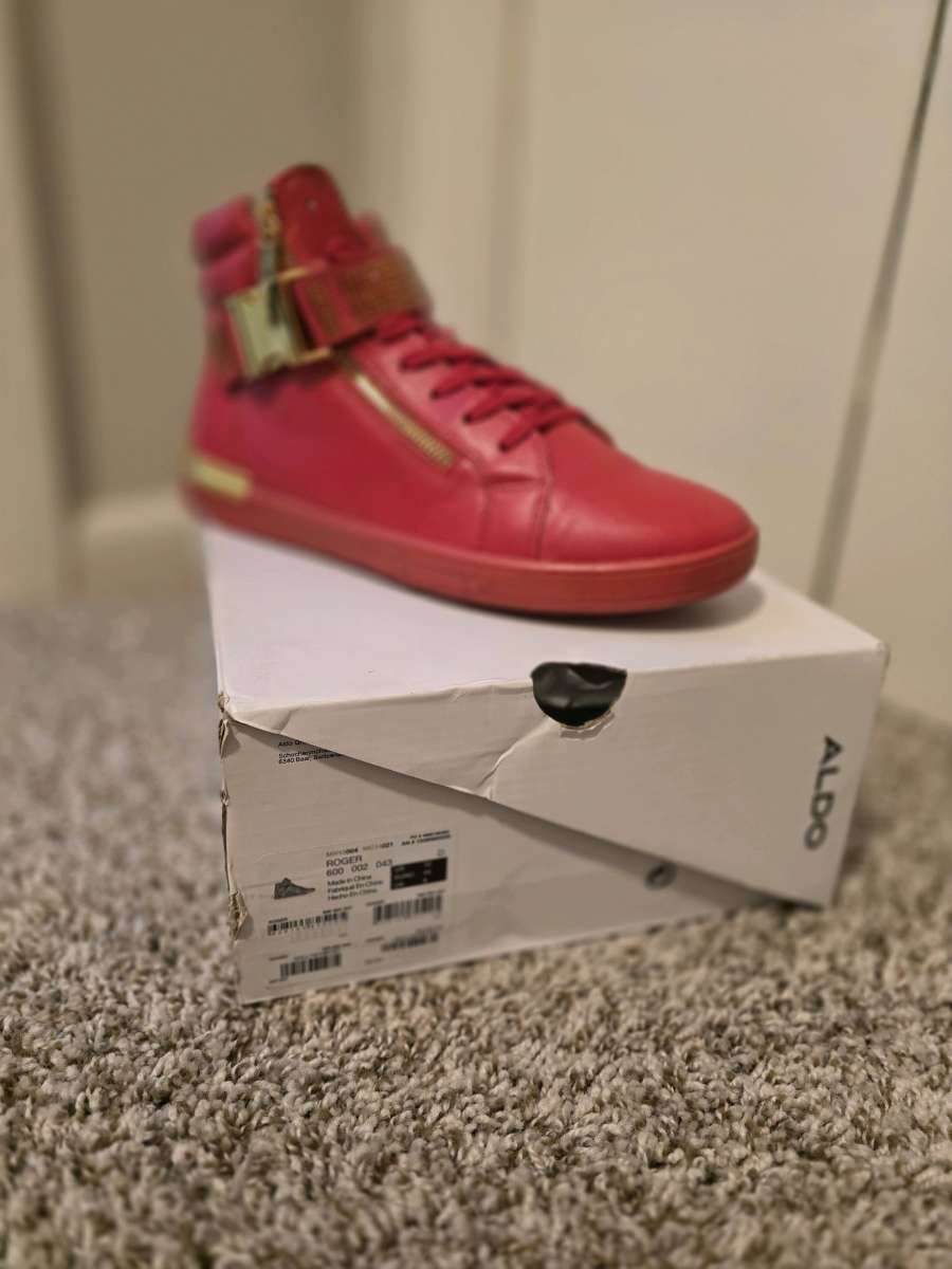 Red Aldo Mens Sneakers