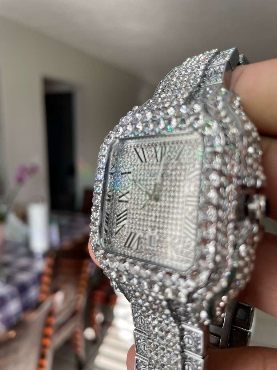 VVS Moissanite Cartier Watch