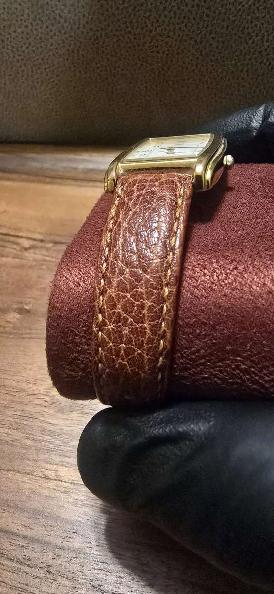 vintage seiko cartier tank style