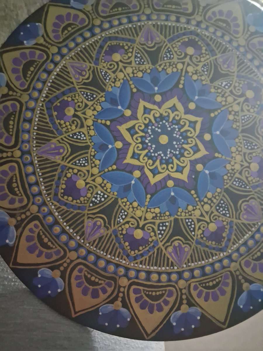 hanging mandala painting