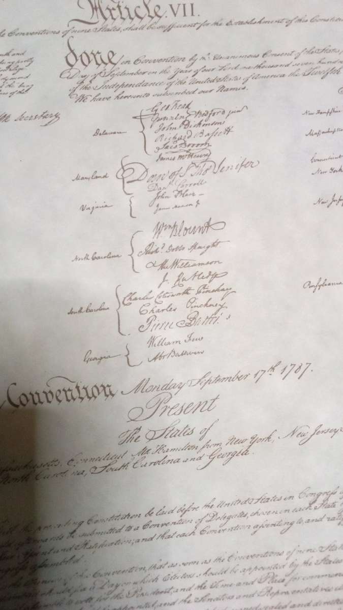 bill of rights and Gettysburg cemetery dedication