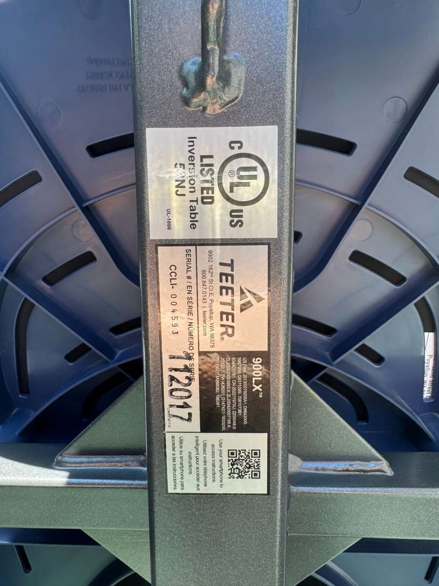 TEETER 900LX Inversion Table