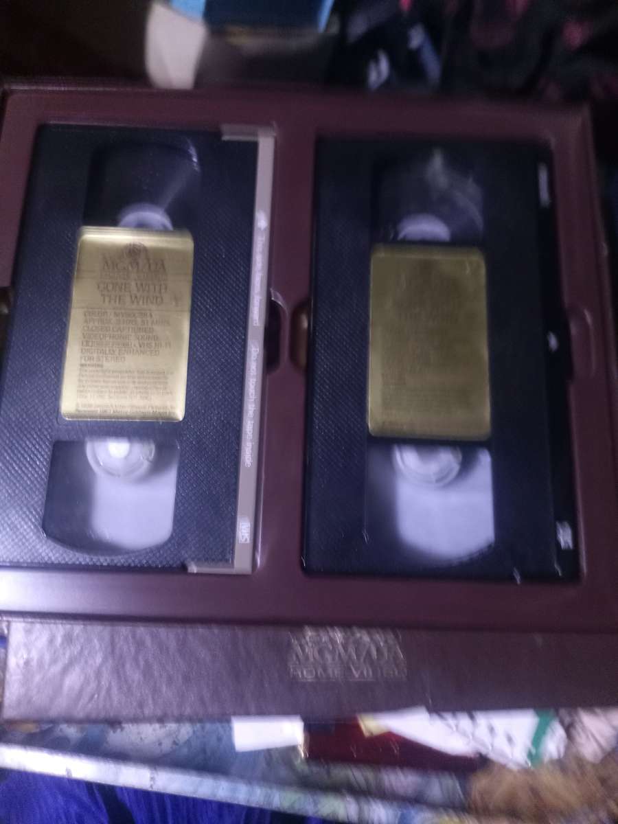 collectible VHS types gone with the wind in case