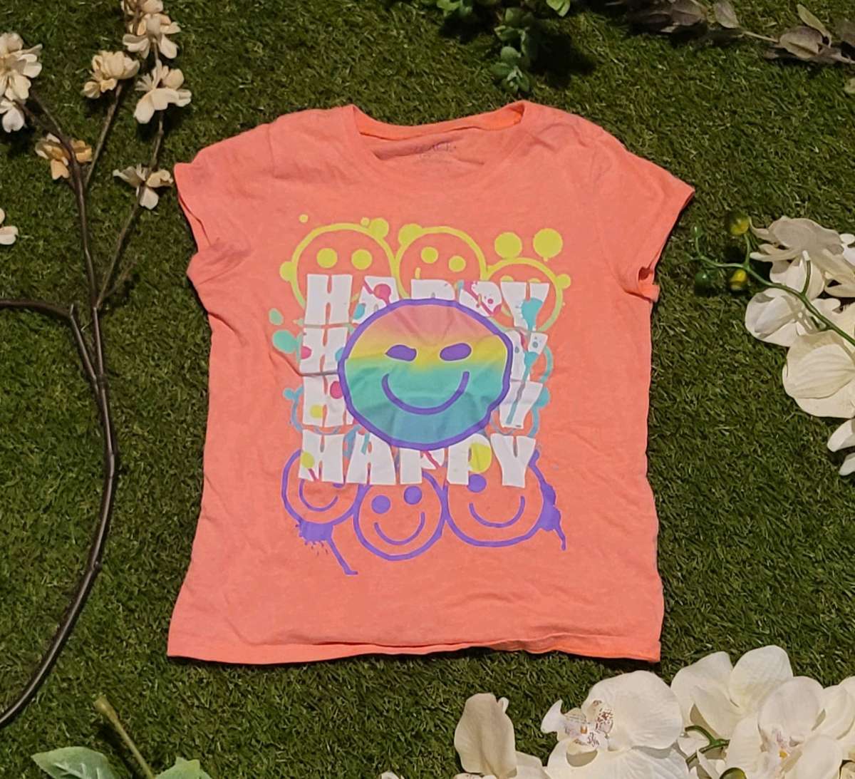 Girls Neon Graphic Tee
