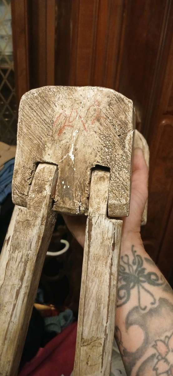 old wood bunny kids toy or home decor