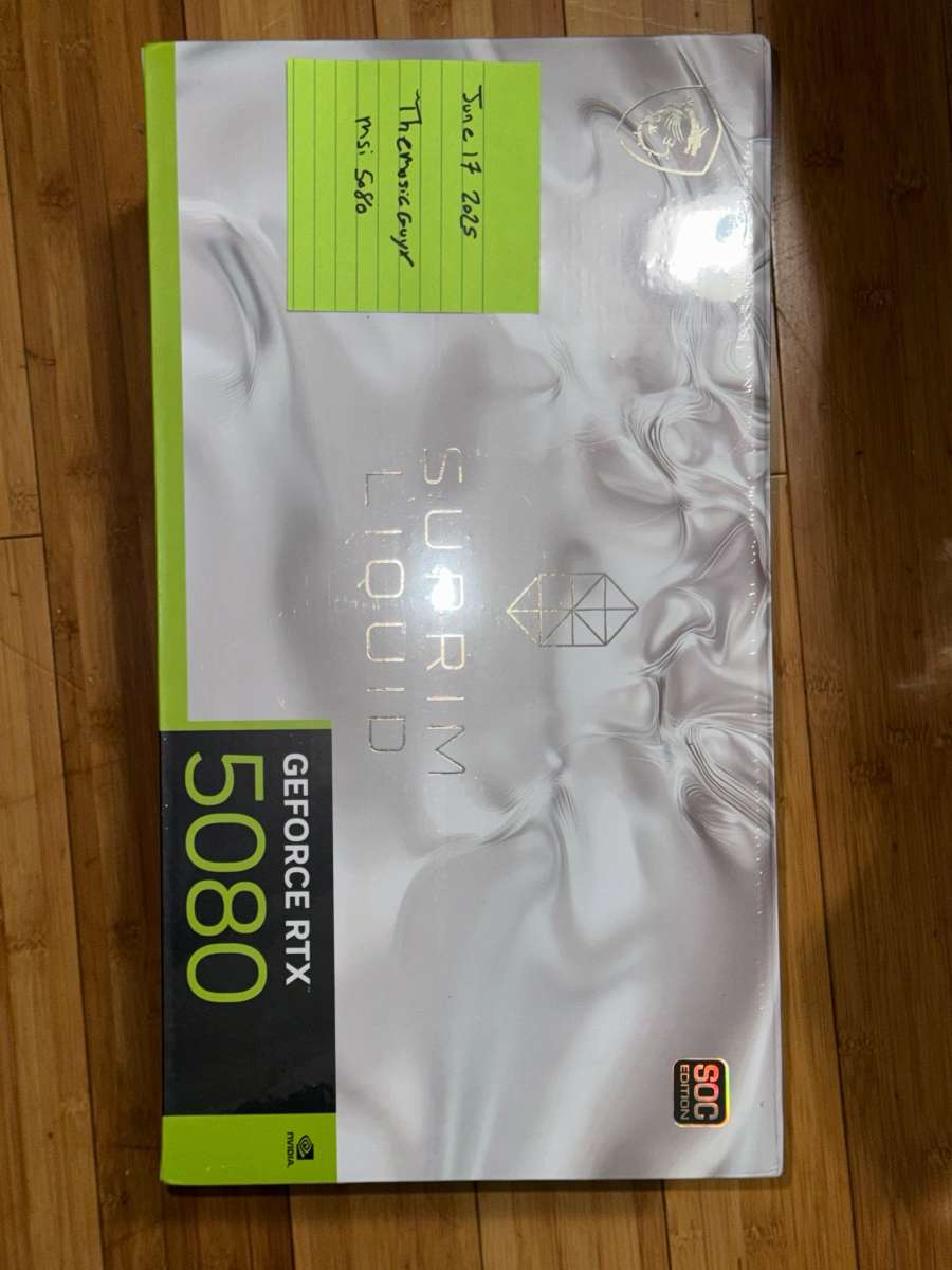 MSI RTX 5080 liquid SOC