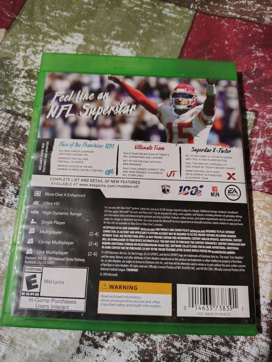 EA Sports NFL Madden 20 Xbox One online store code guides st