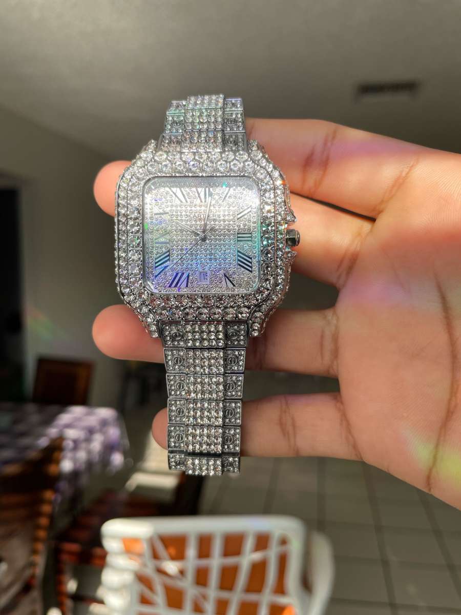 VVS Moissanite Cartier Watch