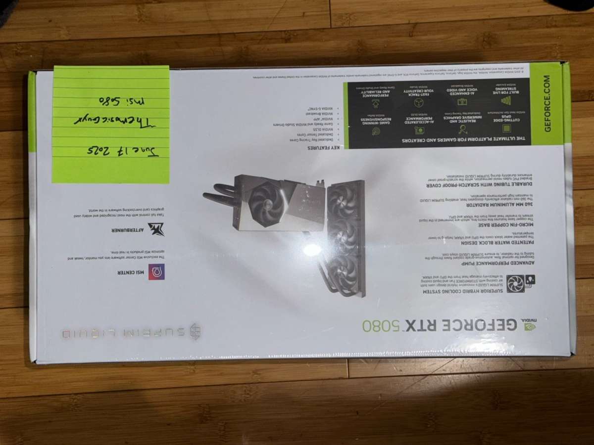 MSI RTX 5080 liquid SOC