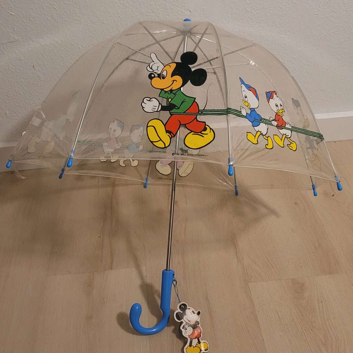 Disney White and Blue Umbrella with Character Design