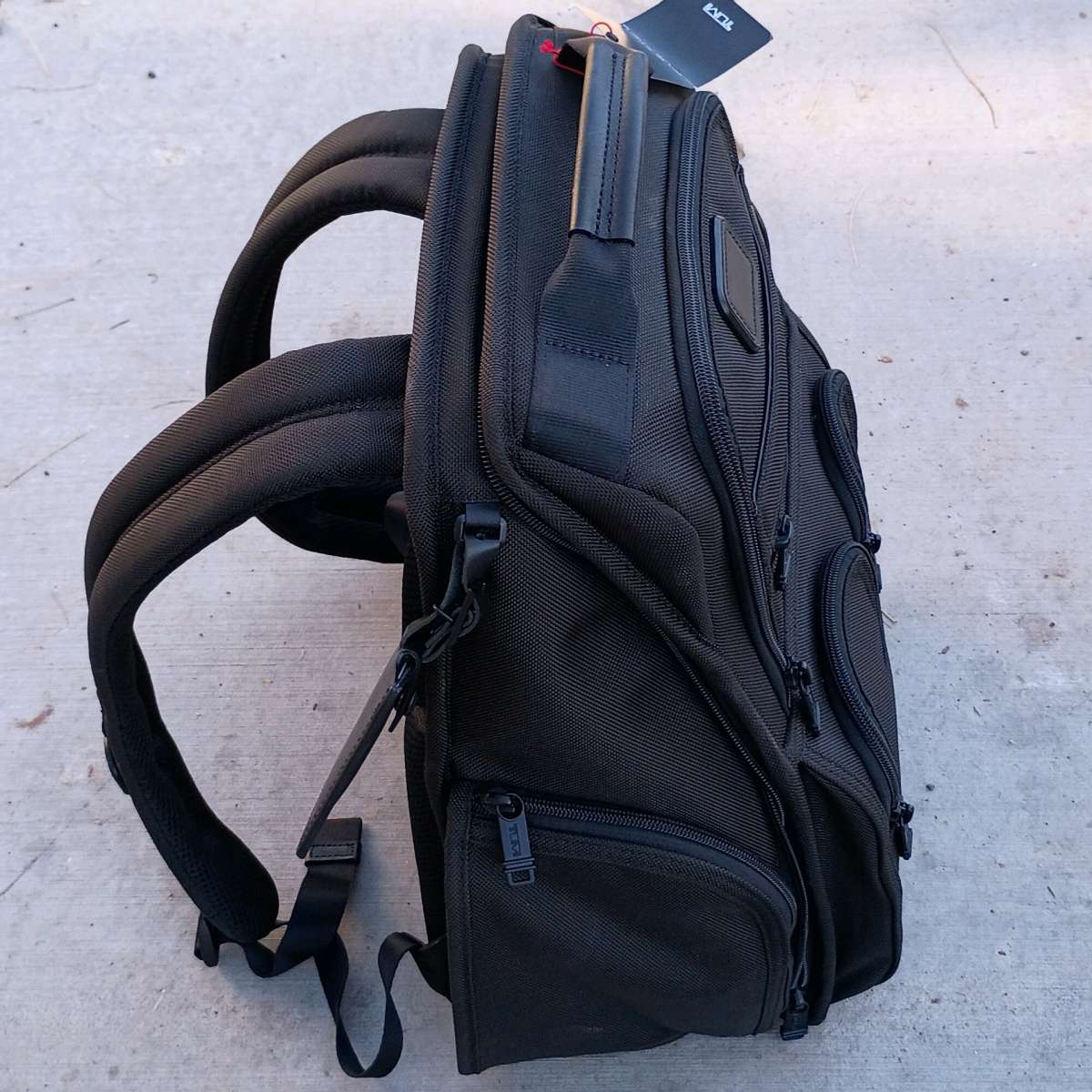 TUMI Alpha 3 Black Compact Laptop Brief Pack