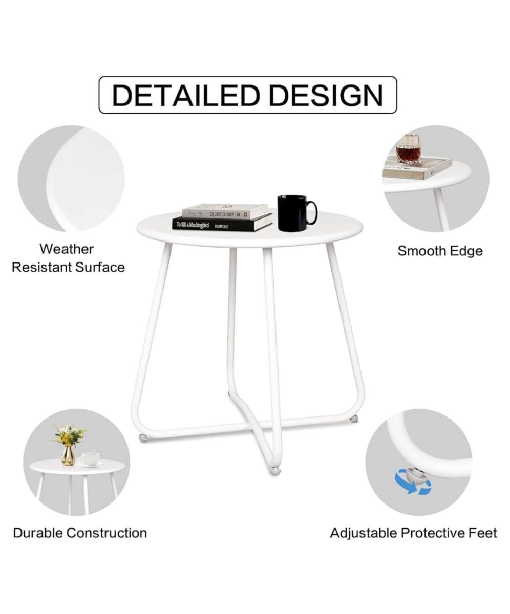 small round side table