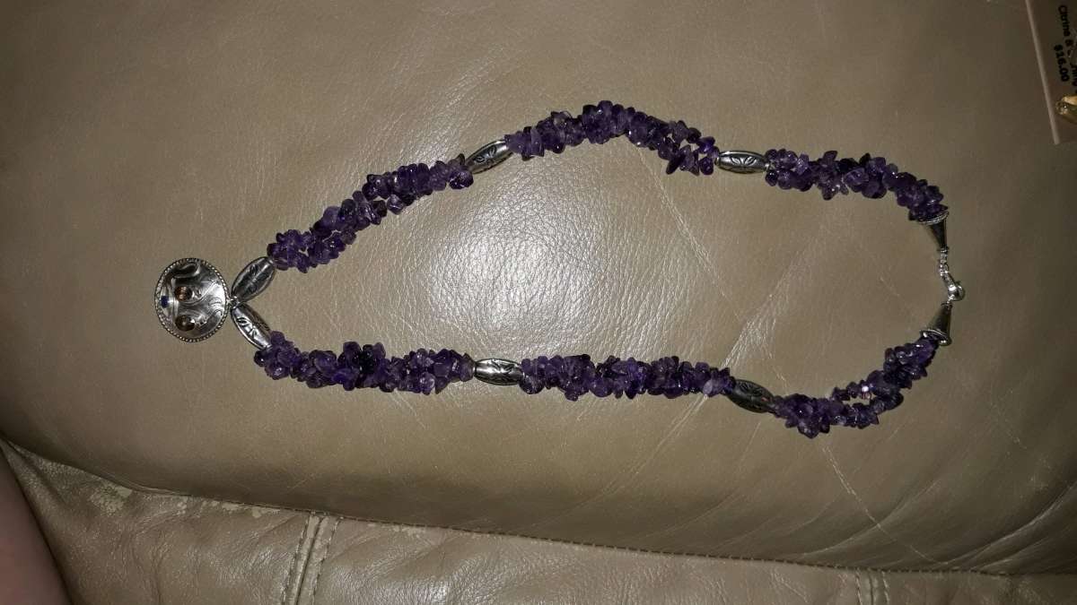 Purple Amethyst Necklace