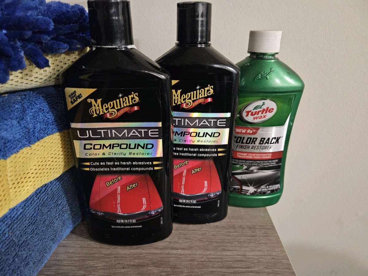 car cleaning supplies