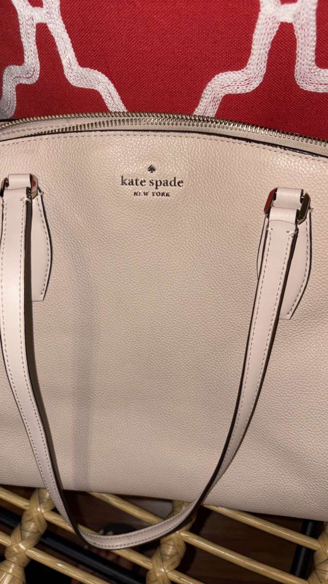 Kate Spade pebble leather large shoulder tote