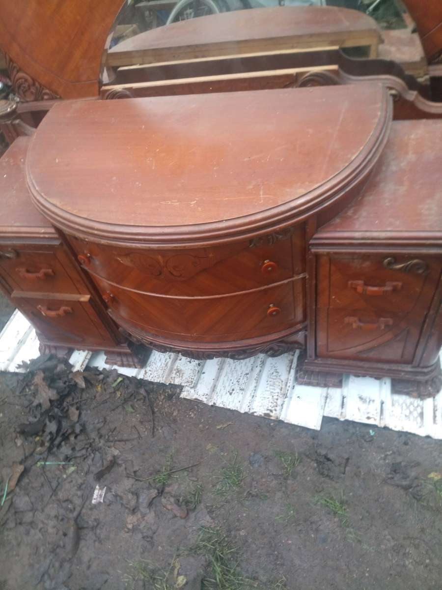 and take dresser with headboard and footboard and side rails