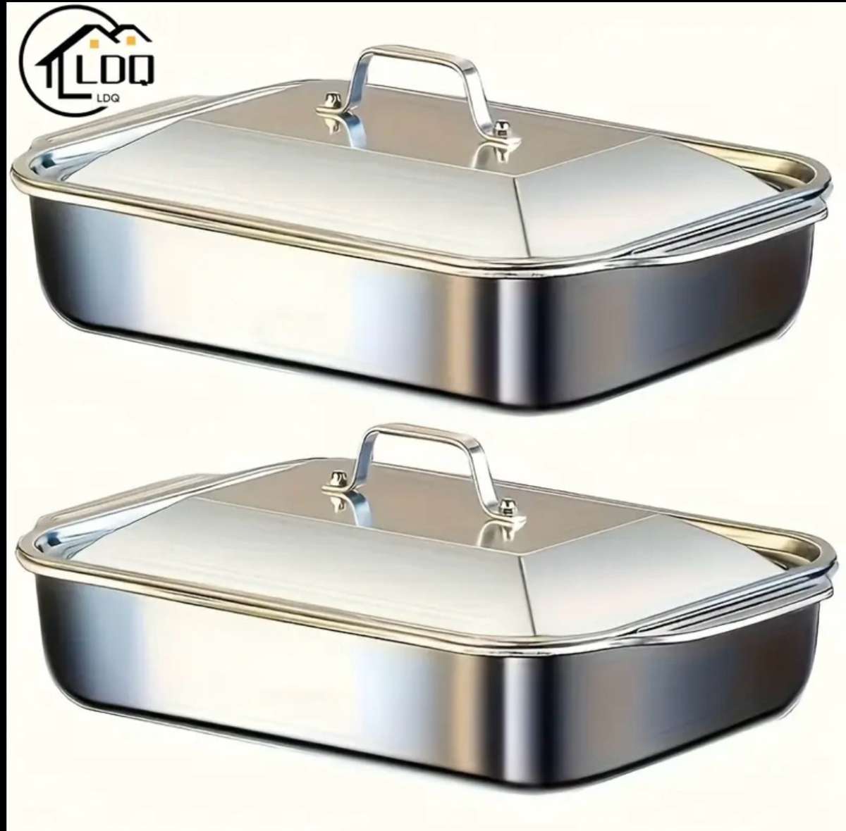 2Pack Stainless Steel Baking Pan 2Pack Stainless Steel Bakin
