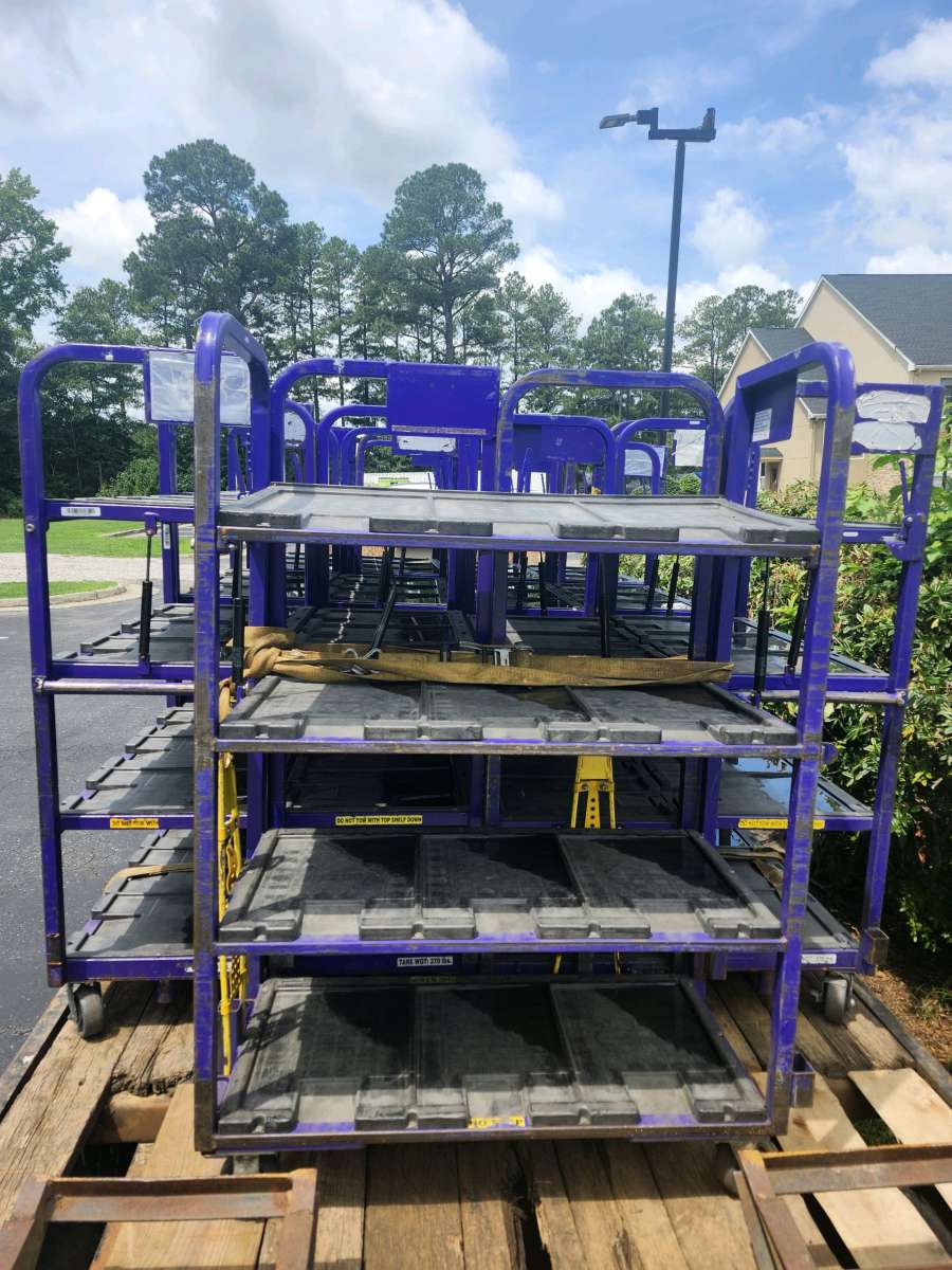 Rolling Warehouse Shelving Storage Carts