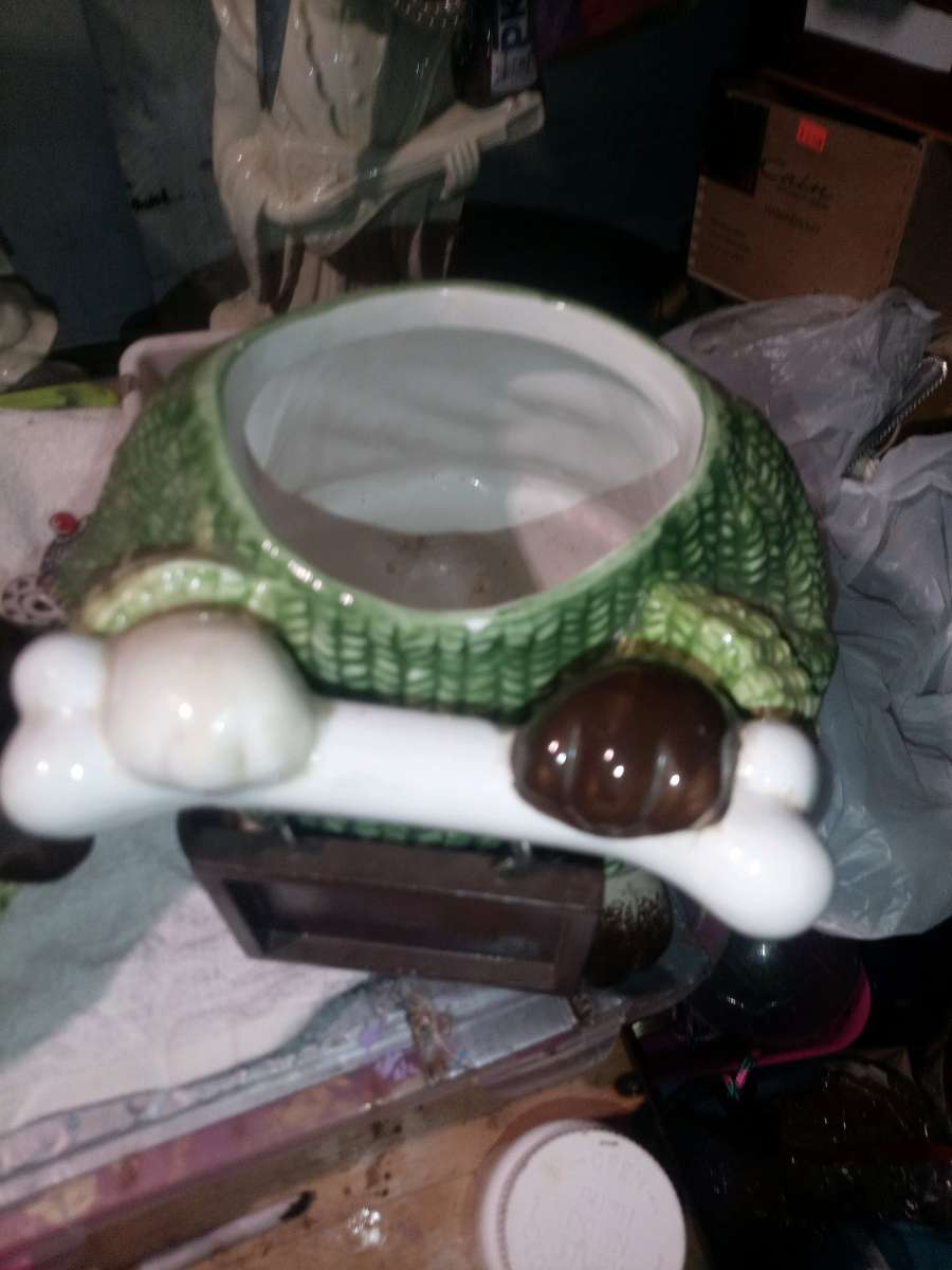 and take dog cookie jar