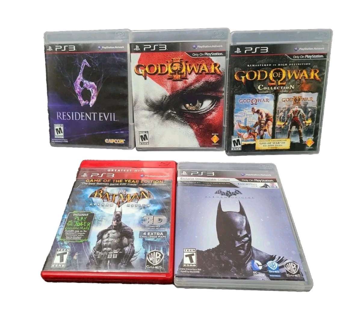 Lot of 5 Video Games PS3 different video games Nice Used Con
