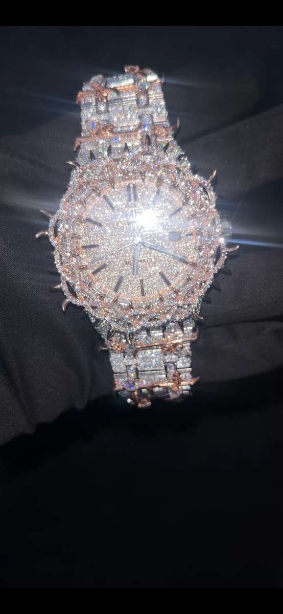 41 MM AP Jesus Crown Moissanite Diamond Diamond Tester Appr