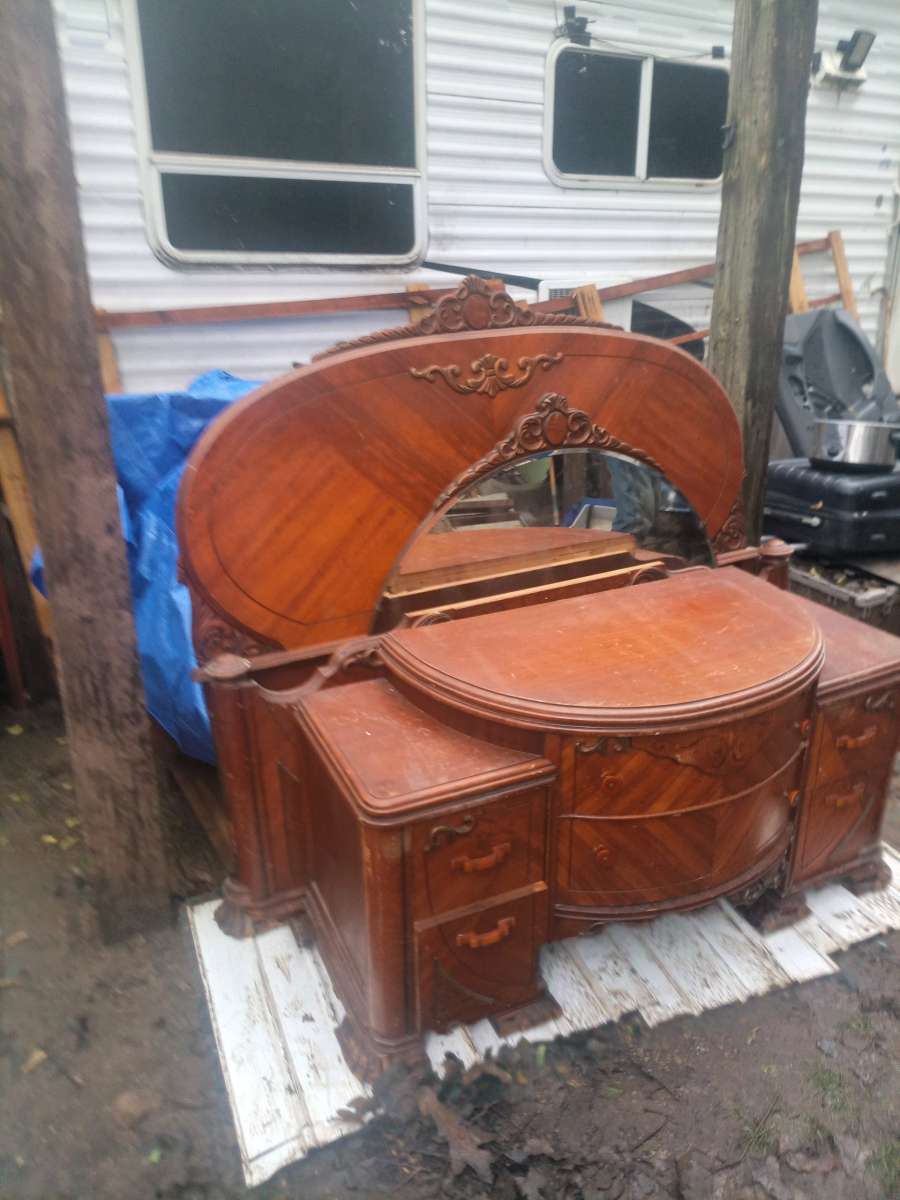 and take dresser with headboard and footboard and side rails