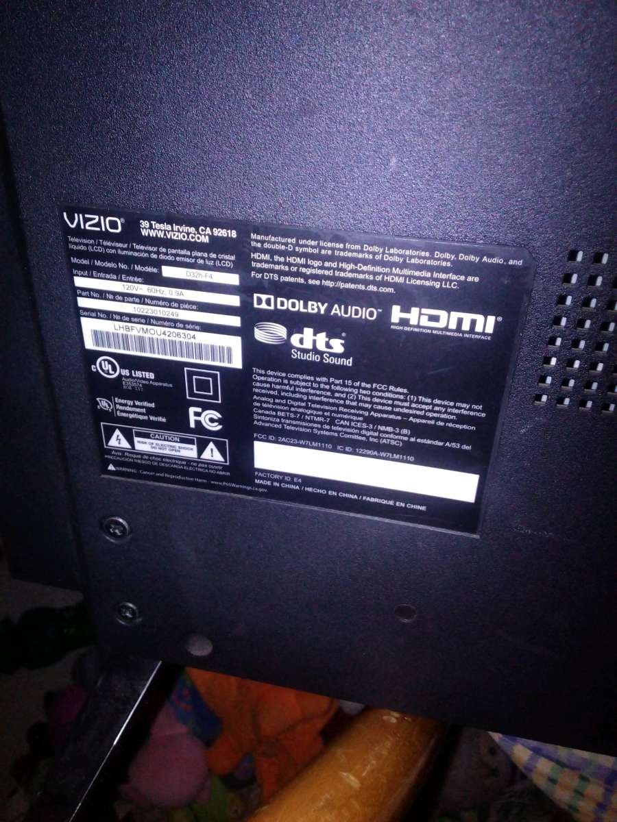 32 inch Flat screen No Remote