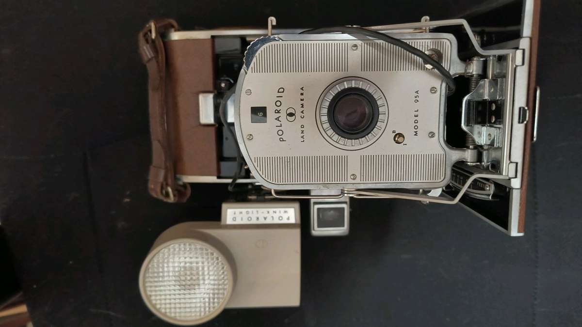 Polaroid land camera and Zeiss IKON