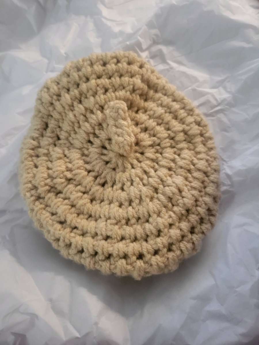Toddler to kid Baret hat beige