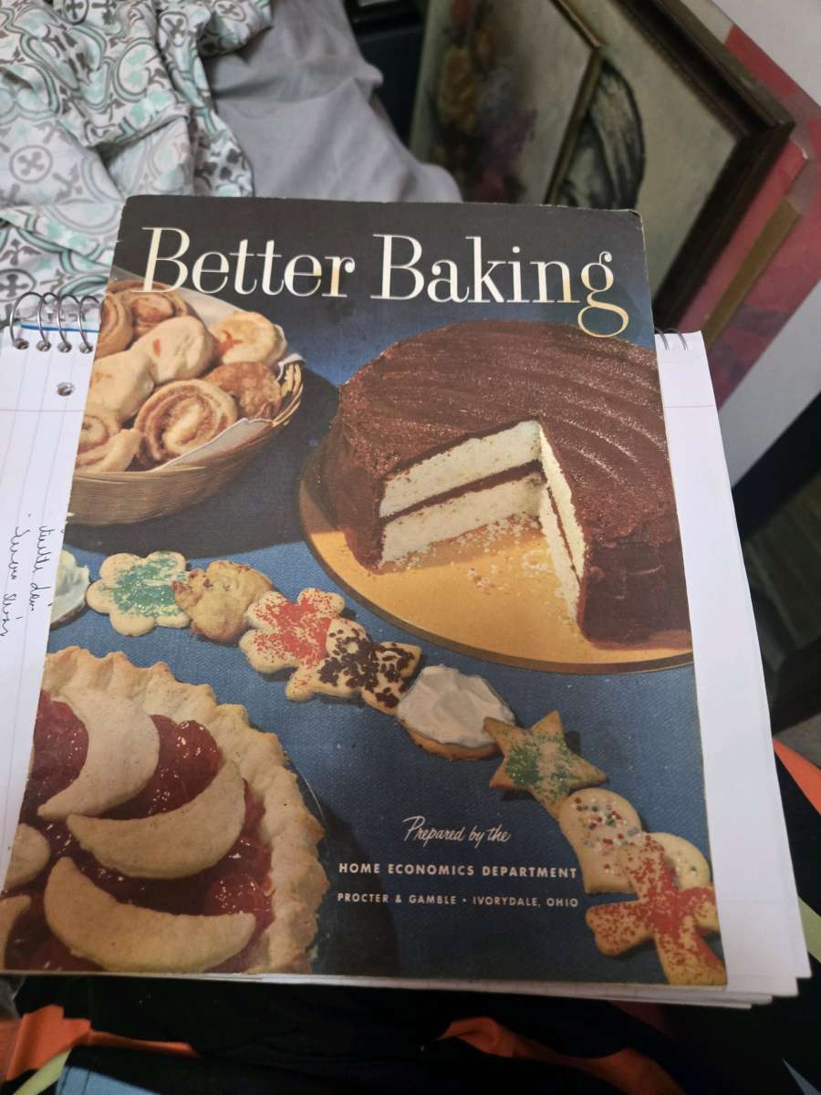VINTAGE 1950s Crisco Better Baking Cookbook Proctor Gamble