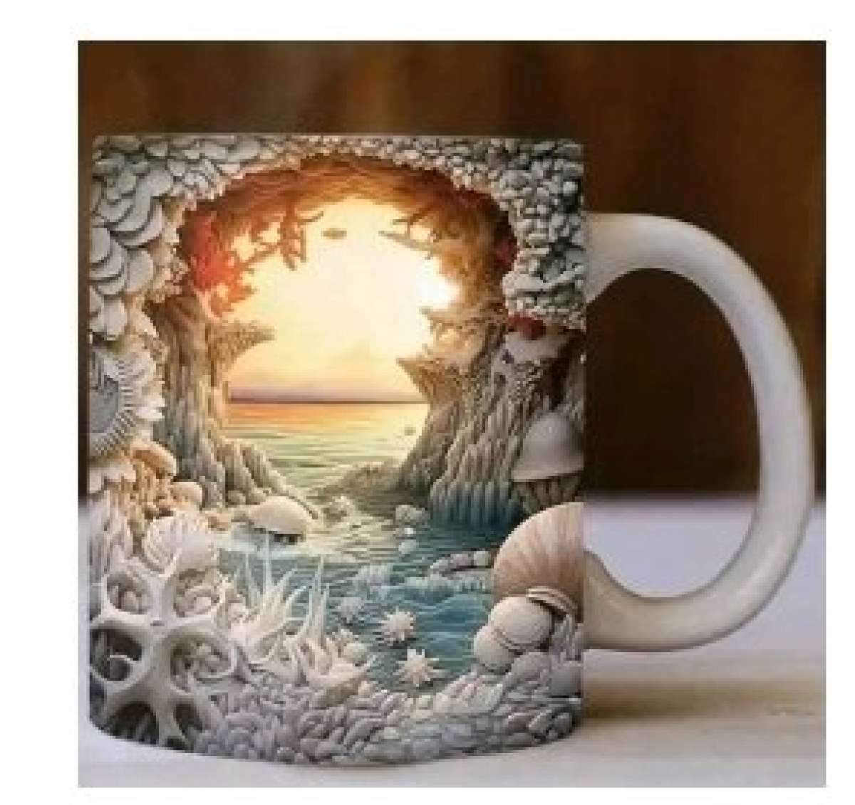 Crystal mug and an ceramic  mug