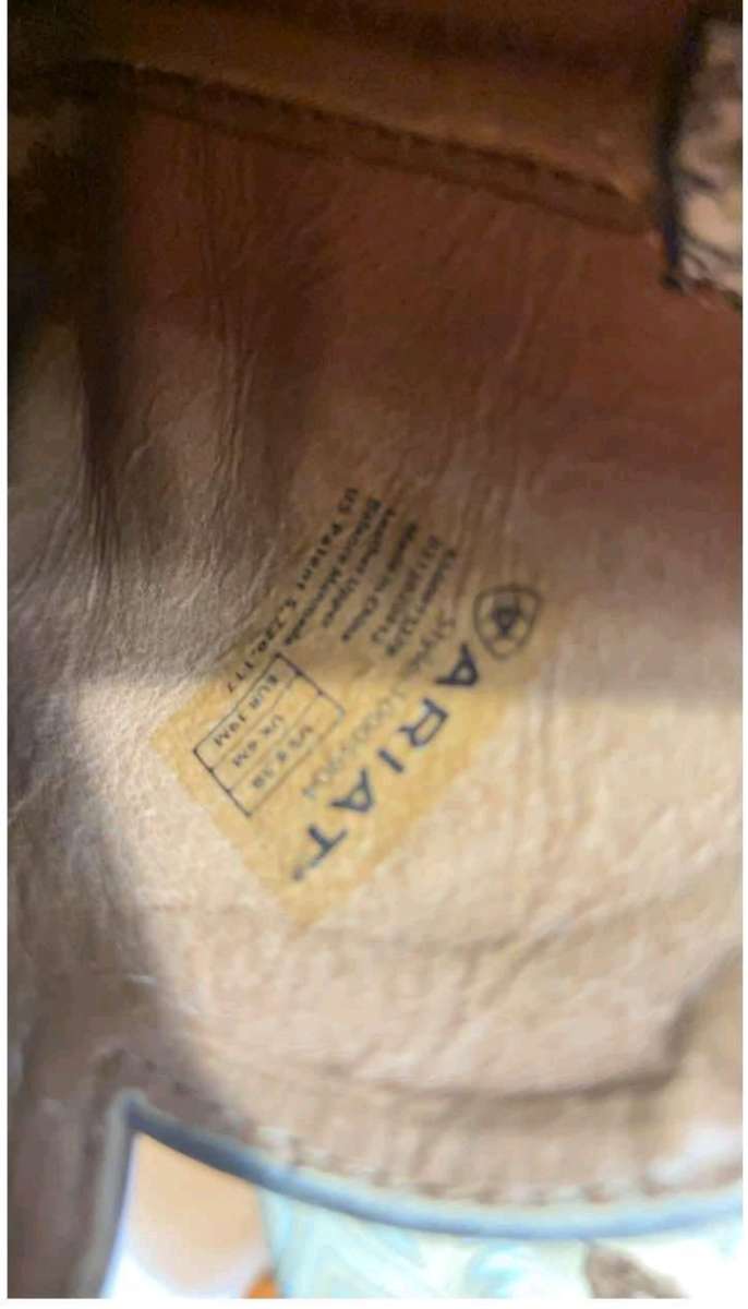 Ariat Fatbaby Cowgirl Boots Womens 85B Leather Tan Brown Wes