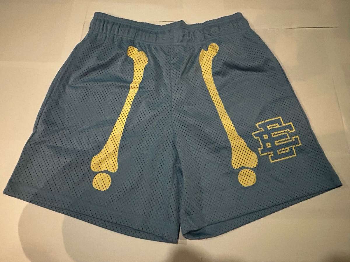 light blue bones shorts size small