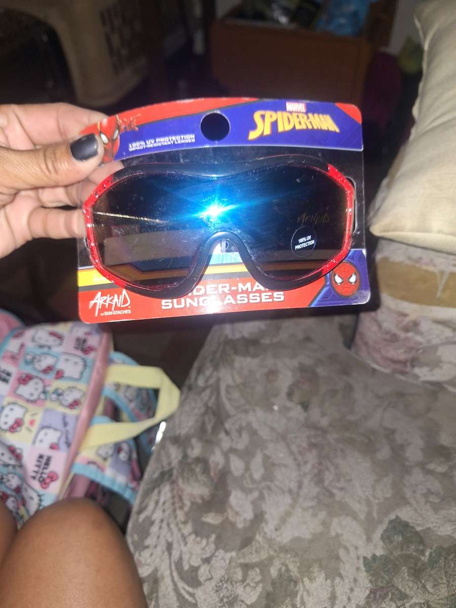 Marvel SpiderMan kids paint splattered Sport Sunglasses